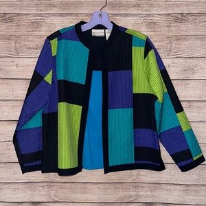 Alfred Dunner coat and Chicos Shelf Bra Cami, Size 6P